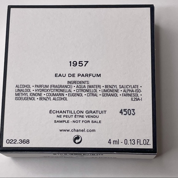2 New CHANEL PARIS 1957 Eau De Parfum Samples - Picture 6 of 6